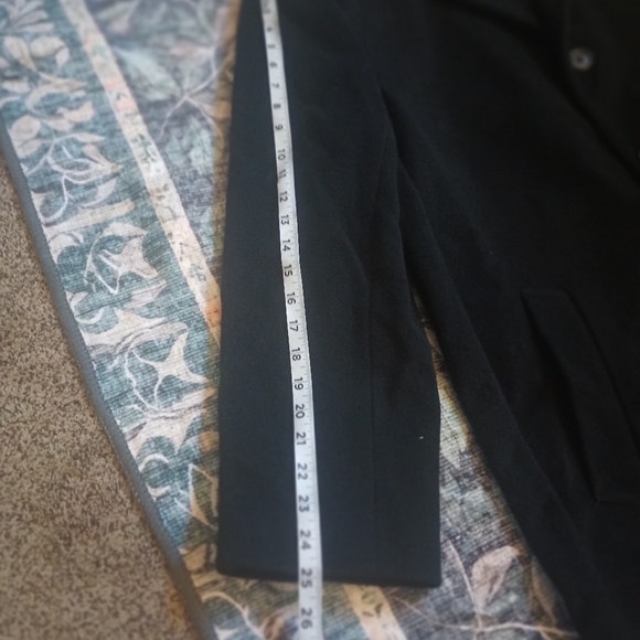 Hathaway Platinum Mens Wool Cashmere Overcoat 42S Black Dressy Classic Old Money - Picture 13 of 14